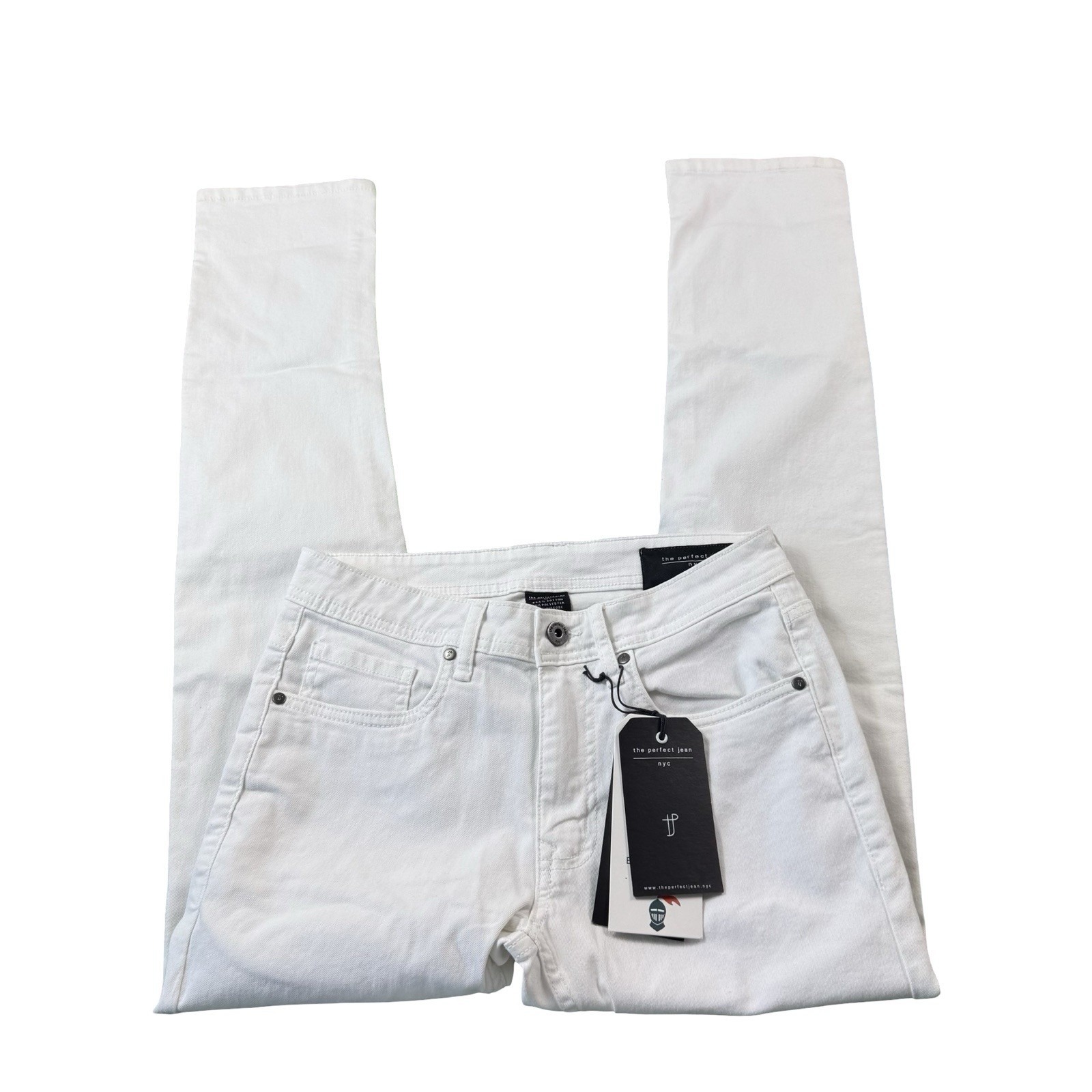 The Perfect Jean White Slim Fit Mens Denim Jean Size 28x32 Nwt — image 2 of 6